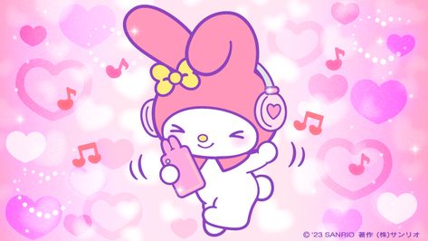 X Sanrio Listening To Music, Y2k Stickers, Cute Headers, Sanrio Wallpaper, Kitty Wallpaper, Phone Icon, Hello Kitty Wallpaper, Sanrio Characters, Emotional Support