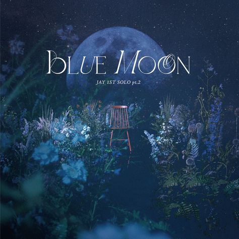 Ikon Jay, Jay Blue, Pop Albums, Photo Grouping, Album Cover Design, Pop Dance, Album Design, Debut Album, Blue Moon