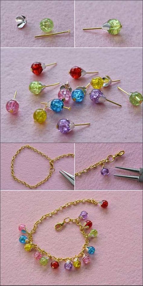 Glass Bead Crafts Jewellery, Glass Bead Jewelry Diy, Seed Bead Tutorials, Glass Beads Diy, Bead Tutorials, Colorful Bracelet, Glass Beads Jewelry, Diy Bracelet Designs, Beaded Jewelry Tutorials