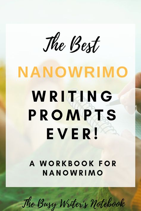 Have You Left NaNoWriMo Prep to The Last Minute? Here Is The Best NaNo Workbook Ever! Full Of Writing Prompts To Help You Write Your Novel. #writingtips #writingprompts #nanowrimo Nanowrimo Prep, Nanowrimo Inspiration, Writer Motivation, Camp Nanowrimo, Writing Steps, Writing Organization, National Novel Writing Month, Writing Images, Writing Groups