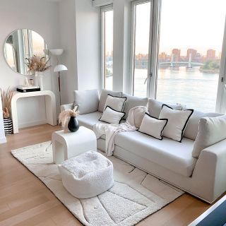 Fall Decor Details / Home Decor Update - Simple Things with Lis Sofa By The Window, House By The Sea, Garage Makeover, Condo Living, Decor Details, Find A Way, Floor To Ceiling Windows, Scandinavian Interior, Simple Things