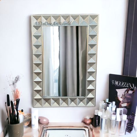 Metal framed mirror