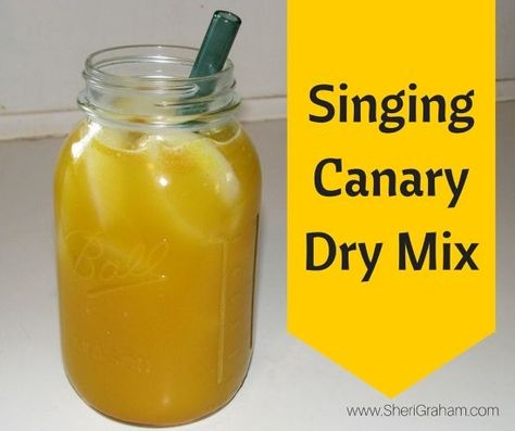 Singing Canary Dry Mix - Use this mix to easily whip up a quart of Singing Canary drink! Singing Canary Thm, Singing Canary Drink, Good Girl Moonshine, Thm Smoothies, Trim Healthy Mama Drinks, Singing Canary, Trim Healthy Mama Diet, Trim Healthy Recipes, Trim Healthy Mama Plan