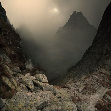 over the hills and far away, a misty mountain hop. photos by michal karckz House Of Wolves, Lenticular Clouds, Dark Mountains, Misty Mountain, Over The Hill, Throne Of Glass, High Fantasy, Middle Earth, Thyme