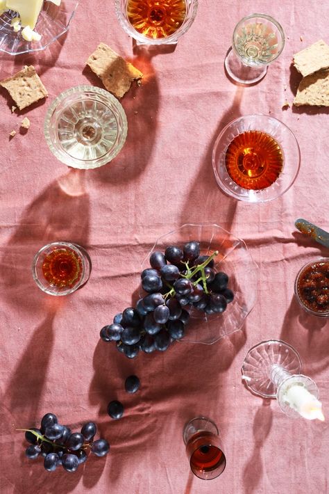 Romantic Food Photography, Bright Food Photography, Food Photography Pink Background, Food Photography Bright Mood, Red Wine Product Photography, Drinks Editorial Photography, Berries Photography Food Styling, Food Flatlay, Painted Backdrops