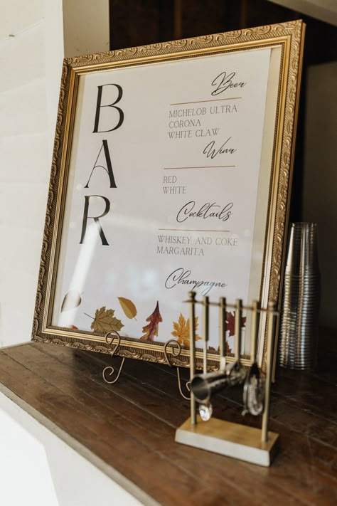 Limited Bar Wedding, Mirror Bar Menu Wedding, Wedding Bar Sign Mirror, Vintage Wedding Signage, Bar Menu Mirror, Wedding Reception Bar Ideas, Reception Bar Decor, Mexico Museum, Wedding Bar Signage