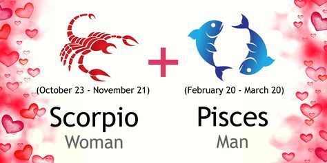 Love match compatibility between Scorpio woman and Pisces man. Read about the Scorpio female love relationship with Pisces male. Pisces Woman Scorpio Man, Male Pisces, Pieces And Scorpio, Pisces Male, Scorpio And Pisces Relationship, Pisces Woman Compatibility, Pisces Female, Scorpio Female, Scorpio And Pisces