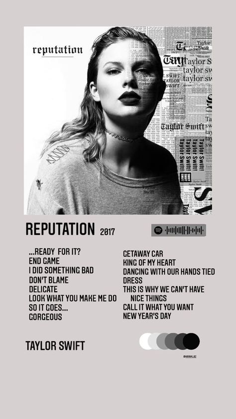 Taylor Swift Rep Album Cover, Reputation Album Poster, College Posters, Album Prints, Taylor Swift Discography, Reputation Album, Taylor Album, Taylor Swift Games, Best Tv Couples