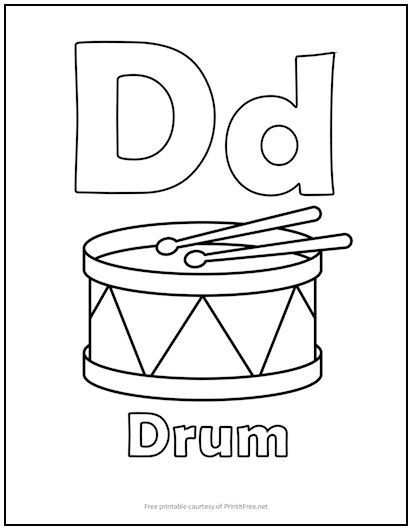 Letter D Coloring Page, D Coloring Page, Letter Coloring Pages, Letter D Crafts, Letter A Coloring Pages, Free Printable Alphabet Worksheets, Coloring Letters, The Letter D, Abc Coloring Pages