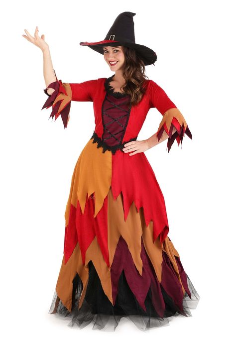 PRICES MAY VARY. Size: Large COSTUME INCLUDES: This Women?s Autumn Harvest Witch Costume includes a costume dress and a witch hat. FROM FUN COSTUMES: We love everything about Halloween Costumes and we design costumes that help you make the most out of your experience! This Autumn Harvest Witch dress for women will give you a unique fall-time witch look for Halloween parties or for character roleplay. GREAT DETAILS: You will love the elegant yet unrefined design of this autumn women?s witch Hallo Harvest Witch, Witches Costumes For Women, Plus Size Autumn, Plus Size Halloween Costume, Witch Costumes, Faux Suede Dress, Witch Dress, Witch Halloween Costume, Plus Size Halloween