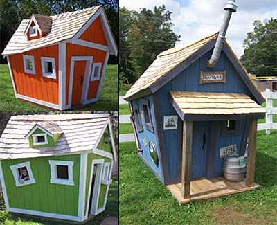 Building a Crooked Playhouse | Looking for 'crooked' playhouse plans - The Perfect Man Cave Crooked Playhouse, Simple Playhouse, Diy Playhouse Plans, Kids Playhouse Plans, Dogs House, Playhouse Plans, Crooked House, Diy Playhouse, Backyard Playhouse