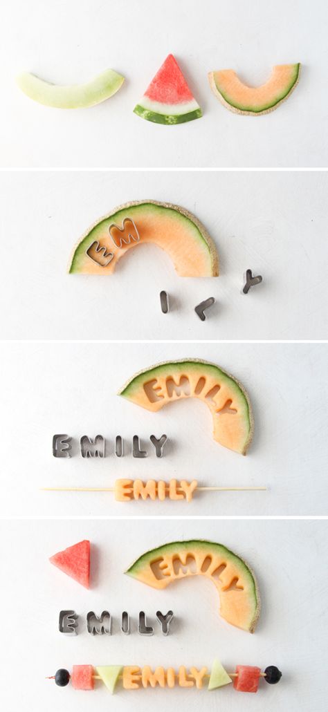 Summer DIY Project: Edible Fruit Kabob Place Cards by BRITTNI MEHLHOFF