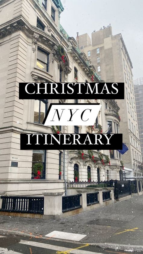 Nyc Christmas Bucket List, New York Christmas Time, New York Trip Planning, Christmas In New York City, Nyc In December, Nyc Vacation, Nyc Itinerary, Christmas Nyc, New York City Christmas