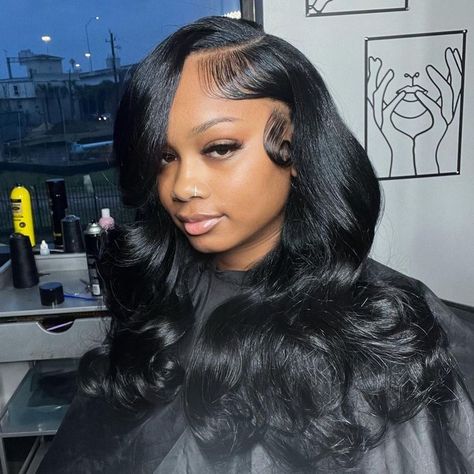 Hairstyles Quick Weave, Hairstyles Baddie, Hairstyles Quick, Frontal Wig Hairstyles, Sew In Hairstyles, Goddess Braids Hairstyles, Loose Waves Hair, Quick Weave Hairstyles, Hoco Hairstyles