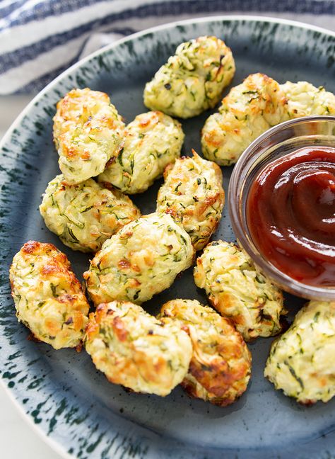 Healthy Tater Tots, Zucchini Tater Tots, Sausage Stuffed Jalapenos, Easy Veggies, Parmesan Crusted Potatoes, Zucchini Tots, Tator Tots, Cheesy Zucchini, Air Fryer Recipe