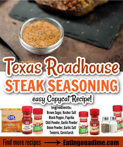 Texas Road House Steak Seasoning, Texas Roadhouse Steak Seasoning Recipe, Texas Roadhouse Seasoning, Texas Roadhouse Steak Bites, Longhorn Seasoning, Texas Road House Chili Recipe, Texas Road House Steak, Longhorn Steakhouse Steak Seasoning, Chicago Steak Seasoning Recipe