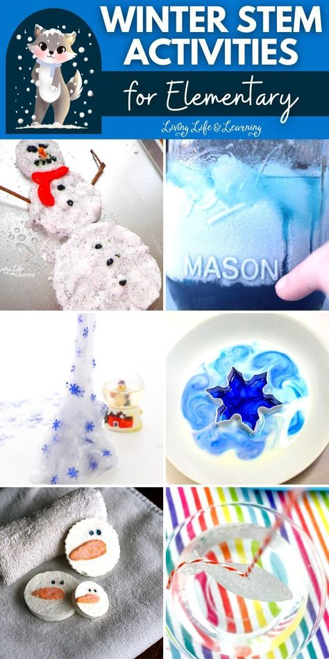 Get ready to embrace the chilly season with these Winter STEM Activities for Elementary! Fun-filled, educational and super engaging, these homeschool activities are perfect for your little scientists. They'll get hands-on experience with science, technology, engineering, and math (STEM) in a whole new wintry way! Let's turn those winter blues into a wonderland of learning. Stem Snow Activities, Fun Stem Activities For Preschool, Snowball Launcher Stem, Homeschool Stem Activities, Elf Stem Activities, January Stem Activities Elementary, Snowman Stem Activities For Kids, January First Grade Activities, Christmas Stem Activities For Preschool