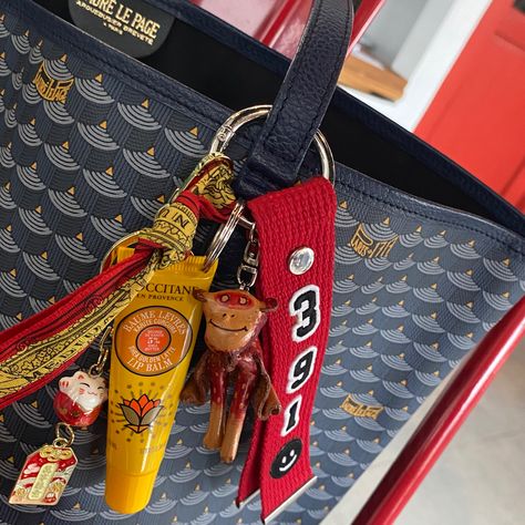 faure le page fashion italy core goyard keychain bag charm luxury aesthetic europe red yellow blue accessories Italy Core, Chains Aesthetic, Aesthetic Europe, Goyard Tote, Accessorize Bags, Inside My Bag, Fashion Italy, Handbag Essentials, Goyard Bag