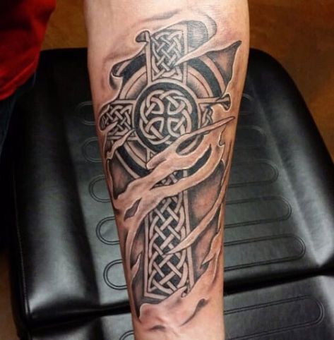 Top 37 Celtic Tattoo Ideas [2020 Inspiration Guide] Irish Sleeve Tattoo, Celtic Tattoos For Men, Celtic Tattoo Designs, Celtic Cross Tattoos, Armor Tattoo, Cross Tattoos For Women, Irish Tattoos, Cross Tattoo For Men, Celtic Tattoo