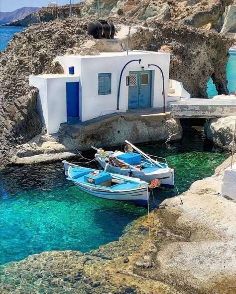 Beautiful Kimolos island in Greece ~.~ Grecia Santorini, Cavo Tagoo Mykonos, Mykonos Beaches, Mediterranean Vibes, Greece Aesthetic, Greek Summer, Mykonos Island, Greece Trip, Greece Travel Guide