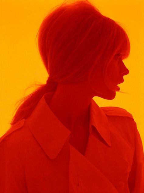 Red girl in Orange - Instagram, Twitter & Pinterest: @TrustVital Jean Paul Goude, Julia Stegner, Jessica Stam, David Sims, Model Pics, Ellen Von Unwerth, Peter Lindbergh, Steven Meisel, Richard Avedon