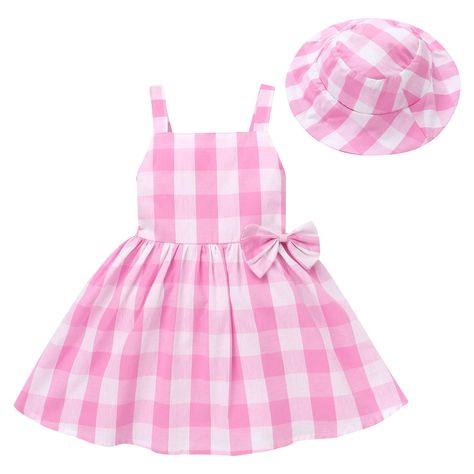 PRICES MAY VARY. ✤ Baby Pink Plaid Dress Outfit for Girls: Toddler baby girls pink plaid dress costume, the little girls pink white gingham dress with adjustable shoulder straps, backless style with elasticized shirred back to ensure the best fit. This pink plaid ruffle dress has a cute bow at the waist, match with the pink plaid hat, makes your angel look like sweet princess. ✤ Baby Polka Dress Outfit: The baby girl blue white polka dot dress incorporates a movie character element. Sweetheart n Polka Dress Outfit, Pink Gingham Outfit, Preppy Easter, Plaid Dress Outfit, Pink Toddler Dress, Pink Plaid Dress, Gingham Outfit, Dress With Hat