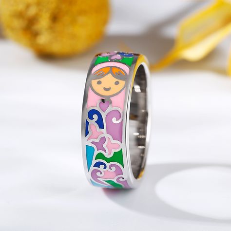 Bring abstract style and an array of colors to your hand, this silver enamel ring has a look all of its own. The cool silver finish is the perfect backdrop to the bold, bright pinks, blues, violet and greens of the enamel insets, giving you a 60’s style with a 21st century twist.Weight: 5.71 gMaterial: Plating Color: Bright Accessories, 60’s Style, Funky Jewelry, Enamel Ring, Silver Enamel, Abstract Styles, The Cool, 21st Century, Quality Jewelry