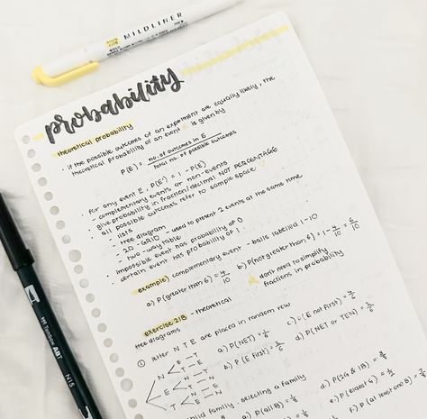 Probability Math Notes, Percentage Notes, Statistics Notes Aesthetic, Math Notes Aesthetic 7th Grade, Statistics And Probability Design, Aesthetic Maths Notes, Probability Notes, Statistics Notes, Theoretical Probability