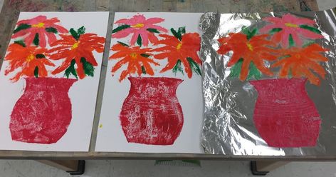 Tempera Paint Projects, Elementary Printmaking, Kindy Craft, Elementary Projects, Inclusive Art, Elementary Art Lesson Plans, Elementary Art Lessons, Printmaking Ideas, Printmaking Projects