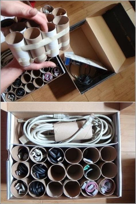 Diy Shoe Organization, Shoe Organization Diy, Life Hacks Organization, Organizer Diy, Toilet Paper Roll Holder, Toilet Paper Storage, Organizing Hacks, Organisation Hacks, Cord Organization