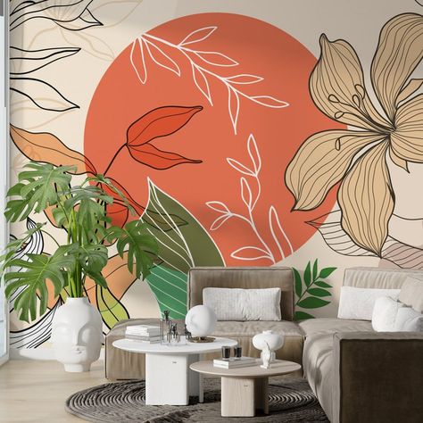 Boho Flowers Wallpaper, Glossy Wallpaper, Chandelier Wall Art, Sand Textures, Furniture Sofa Set, Wall Art Lighting, Boho Flowers, Balloon Wall, Flowers Wallpaper