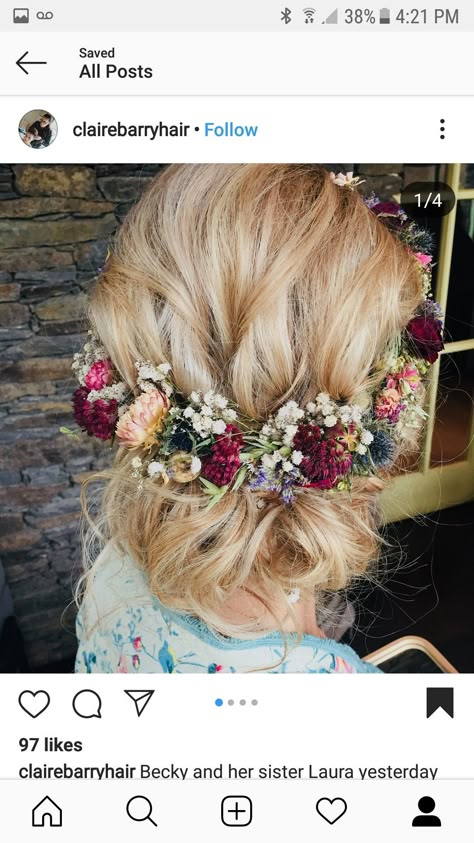 Wedding Hairstyles Bridesmaid, Boda Mexicana, Beach Wedding Hair, Wedding Hairstyles With Veil, Floral Headpiece, Hair Vine, Crown Hairstyles, Diy Hair Accessories, Wedding Hair And Makeup