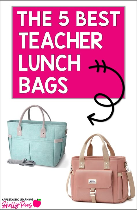 Choosing the best teacher lunch bag can be tricky! Finding just the right bag to hold the best teacher lunches is a necessary task for teachers of elementary, middle school, and high school. The best lunch bags for women at work, nurses, and teachers are found in this blog post. Click through for 5 ideas! Lunch Bags For Women To Work, Best Teacher Bags, Teacher Lunch Bag, Teachers Bag, Teacher Lunch, Teacher Lunches, Women At Work, Teacher Fashion, Teacher Bag