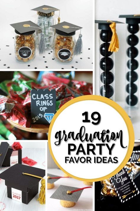 Graduation Party Favor Ideas Graduation Party Favors Diy, Graduation Party Favor Ideas, High School Graduation Party Favors, College Graduation Party Favors, Graduation Treats, Kindergarten Graduation Party, High School Graduation Party Decorations, College Grad Party, Grad Party Favors