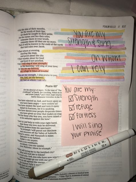 Psalm Journaling Ideas, Psalm Bible Journaling, Bible Journaling Notes, Psalm 60, Notes Inspiration, Love You Very Much, Bible Notes, Journaling Ideas, Bible Encouragement