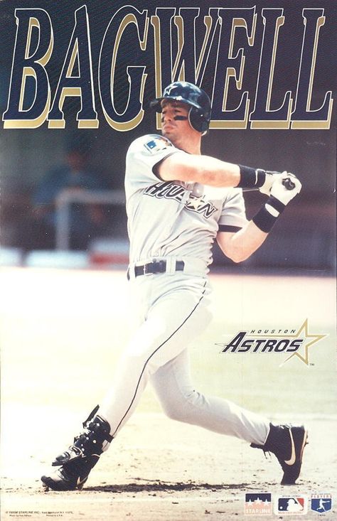 Jeff Bagwell Houston Astros Jeff Bagwell, Nfl Football 49ers, Justin Verlander, Astros Baseball, Baseball Guys, H Town, Sports Images, Sports Pictures, Sports Art