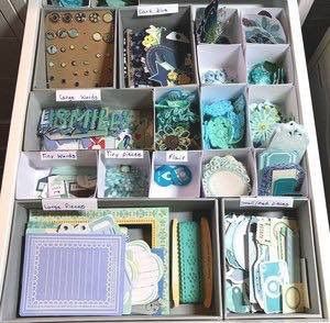 Ephemera Organization, Organization By Color, Scrapbook Supplies Organization, Scrapbooking Organization, Craft Room Organisation, Scrapbooking Storage, Scrapbook Paper Storage, Craft Room Storage Ideas, Craft Organisation