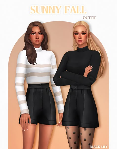 Sunny Fall Oufit | Patreon Sunny Autumn Outfit, Sims Challenge, Sims Packs, The Sims 4 Packs, Sims 4 Mm Cc, Sims 4 Teen, Maxi Outfits, Sims 4 Dresses, Sims 4 Mm