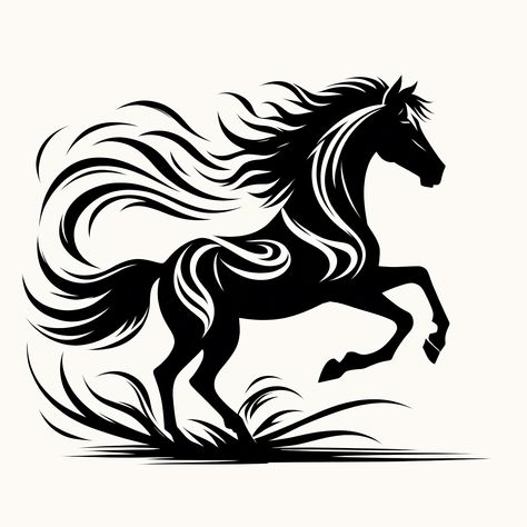 horse, wildlife art, Black and white, horse illustration, portrait, Ink art, tattoo design, Fierce, Tattoo style, Monochrome, Tribal horse design, Powerful, Elegant drawing, Wild animal, Majestic beast illustration, freedom, silhouette, galloping, Horse Power Logo, Horse Silhouette Stencil, Freedom Silhouette, Black Horse Tattoo, Stencil Animals, Horses Tattoo, Beast Illustration, Ink Art Tattoo, Freedom Tattoo