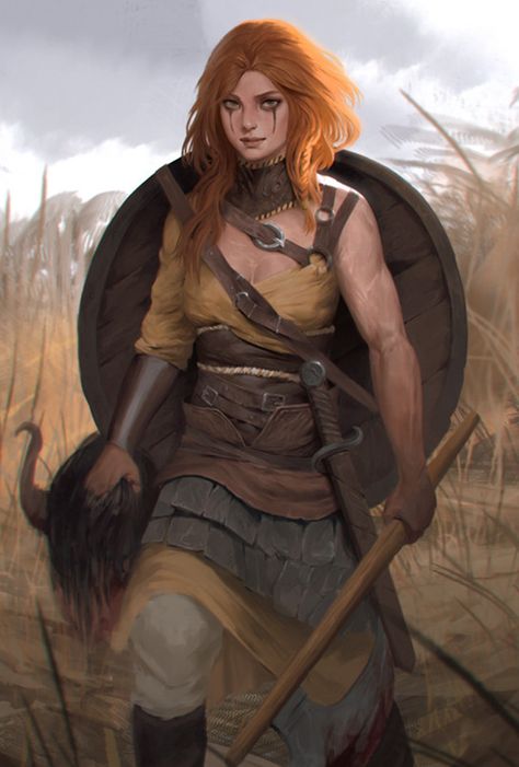 pathfinder kingmaker portraits - Album on Imgur Heroic Fantasy, Female Warriors, Warrior Women, Dungeons And Dragons Characters, Rpg Characters, Arte Fantasy, Fantasy Warrior, Fantasy Rpg, Fantasy Inspiration