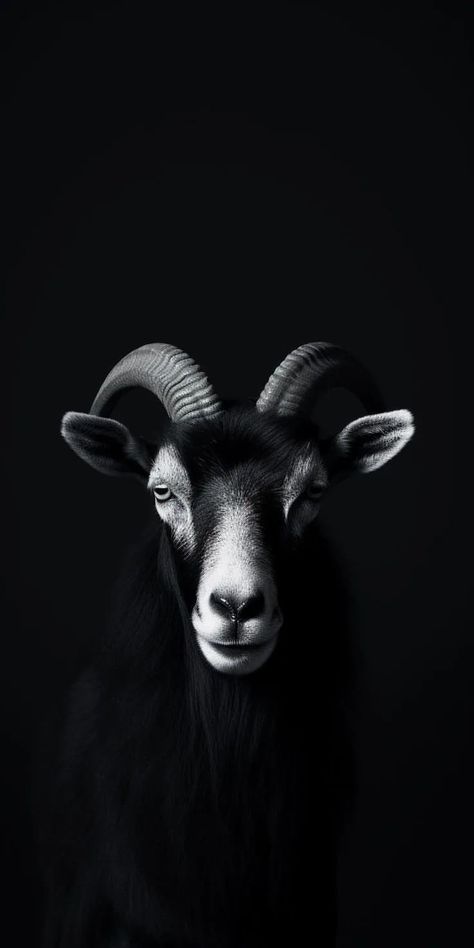 Goat Black And White, Black And White Iphone Wallpaper, White Iphone Wallpaper, Goat Portrait, G.o.a.t Wallpaper, Minimalism Photography, White Journal, Black And White Wallpaper Iphone, Portrait Black And White