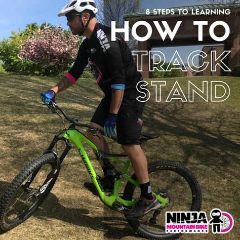 Learn to Track Stand in 8 Steps | Ninja Mountain Bike Skills Mountain Bike Training, Bike Riding Tips, Cycling For Beginners, Bike Training, Downhill Mountain Biking, Bicycle Mountain Bike, Cycling Quotes, Cycling Tips, Old Faithful