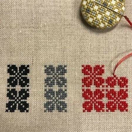 Cross Stitch Border Pattern, Cross Stitch Geometric, Cross Stitch Patterns Flowers, Beaded Cross Stitch, Cross Stitch Borders, Japanese Embroidery, Hand Embroidery Stitches, Cross Stitch Patterns Free, Hand Embroidery Patterns