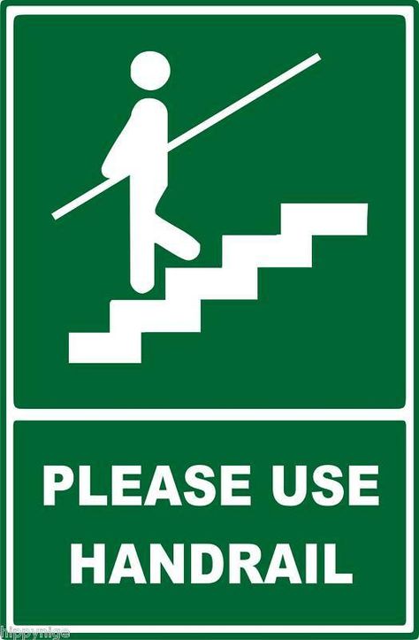 New Safety Warning Signs Stairs Please Use Handrail Signage Ideas Creative, Warning Signs Safety, Stair Quotes, Warning Poster, Hospital Decor, Safety Signs And Symbols, Workplace Safety Tips, Hotel Safety, Safety Quotes