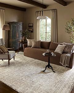 Loloi Amber Lewis x Honora Ivory/Natural 2'-7" x 8'-0" Runner Rug Mahogany Room Interiors, Amber Interiors Living Room, Loloi Amber Lewis, Sala Vintage, Amber Lewis X Loloi, Rugs Direct, Inviting Living Room, Amber Lewis, Sideboard Bar