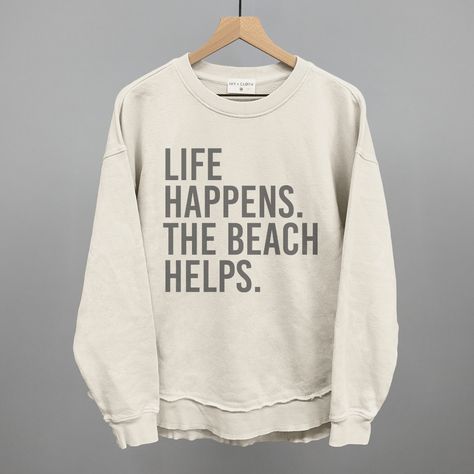 Chilly Beach Day Outfit, Birthday Girl Shirt, Beach Design, Life Happens, Comfort Colors Tee, New Designs, Tee Shop, T Shirt Design, Click The Link