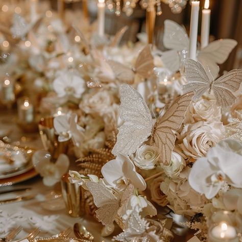 Beautiful Butterflies - The Event Stylists Butterfly Wedding Bouquet, Wedding Butterfly Decorations, Butterfly Garden Wedding Theme, Butterflies At Wedding, Butterfly Theme Wedding, Live Butterflies Wedding, Gold Butterfly Wedding Decorations, Butterfly Themed Party, Butterfly Wedding Decorations