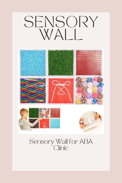 Aba Clinic Organization, Aba Clinic Decor, Aba Clinic Ideas, Aba Clinic, Aba Clinic Design, Sensory Disorder, Sensory Wall, Sped Classroom, Aba Therapy