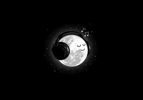 A moon listening to music using headphones# Moon Listening To Music, Headphones Profile Picture, Headphones Aesthetic Dark, Music Listening Aesthetic, Aesthetic Music Pfp, Music Logo Aesthetic, Moon Headphones, Listen To Music Aesthetic, Music Pfp Aesthetic