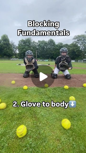 11K likes, 99 comments - coachtyler_catching on June 13, 2024: "Catchers!!! This is our FAVORITE blocking fundamentals drill ⬇️ 1. Chin tuck to our chest, tracking the ball in and protecting our neck✅ 2. Glove tight to our body - creating a wall with NO GAPS between our glove and legs✅ 3. Full kickback - knees replace our feet and we keep our hips up high, creating a dome shape over the plate✅ Follow for more catching tips!". Catcher Drills Baseball, Catchers Drills, Catcher Drills, Softball Catcher Drills, Youth Baseball Drills, Basketball Poses, Baseball Coaching, Football Formations, Softball Things